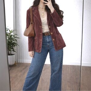 Vintage Jeanstar Maroon Corduroy Jacket